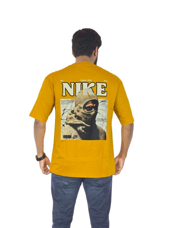 Unique Five-Sleeve Cotton T-Shirt – Trendy & Comfortable Casual Wear (MUSTARD)