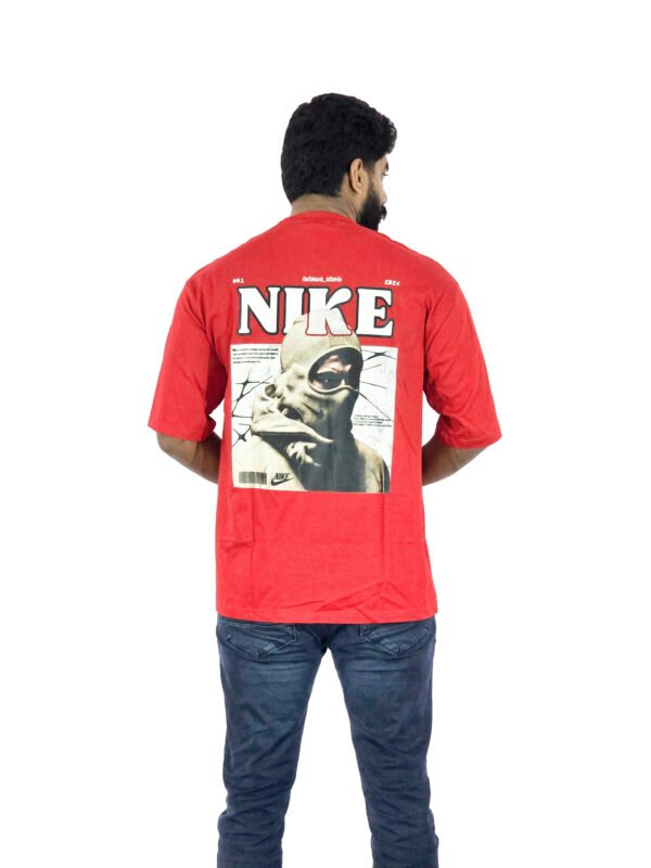 Unique Five-Sleeve Cotton T-Shirt – Trendy & Comfortable Casual Wear (RED)